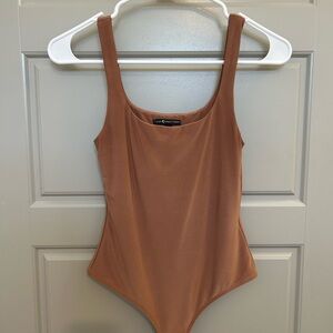 MM6 Maison Martin Margiela Brown Bodysuit Minimalist Design